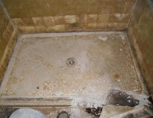 Start Shower-Base-Installation-First-Phase