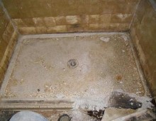 Start Shower-Base-Installation-First-Phase